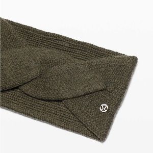 ISO Lululemon Heathered Dark Olive Twisted Bliss Ear Warmer